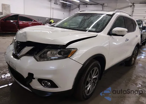 2015 Nissan Rogue Sl z USA, uszkodzony, nr VIN 5N1AT2MV2FC873636